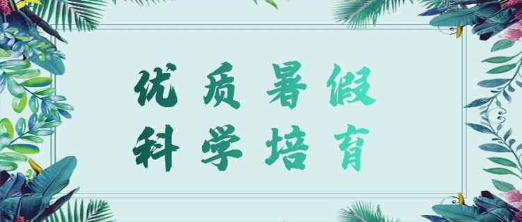 金芒果教育|【优质暑假，科学培育】家庭教育讲座