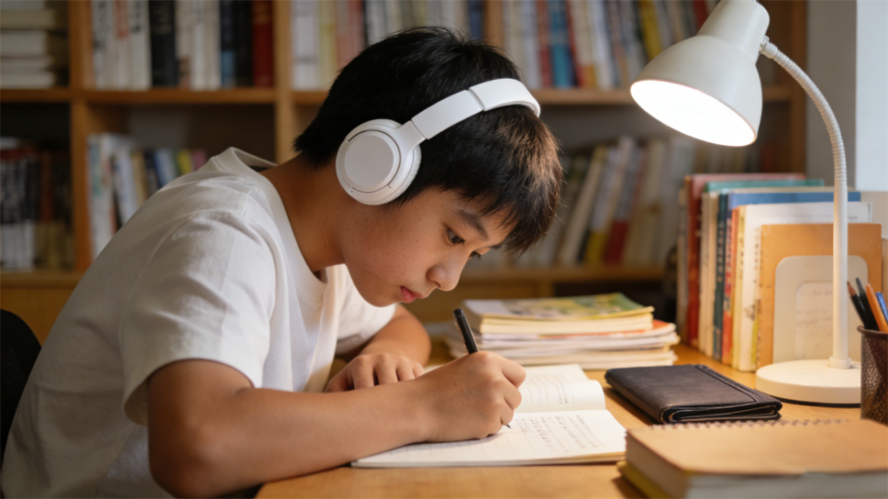 金芒果教育|写作业时听歌是效率神器还是分心陷阱？脑科学告诉你答案